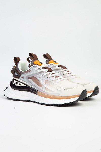 Pierre Cardin ®| PCI-10106 White Brown-imported Women's Sports Shoes