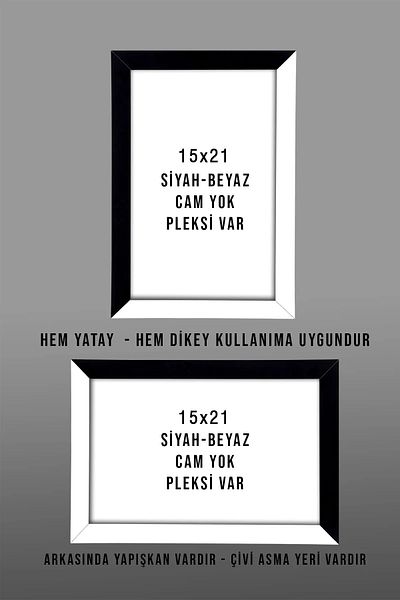 Me you 6 Pieces 15x21 Photo Frame - 6 Pieces A5 MDF Frame