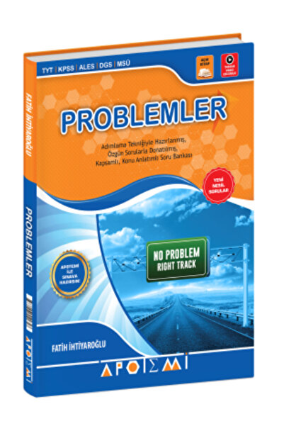 Apotemi Yayınları Apotemi 2024 TYT KPSS ALES DGS MSÜ Problemler Konu Anlatımlı Soru Bankası