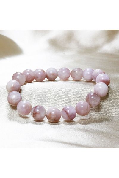 ILGIN DOĞAL TAŞ TAKI Kunzit Stone Bracelet| 10 mm