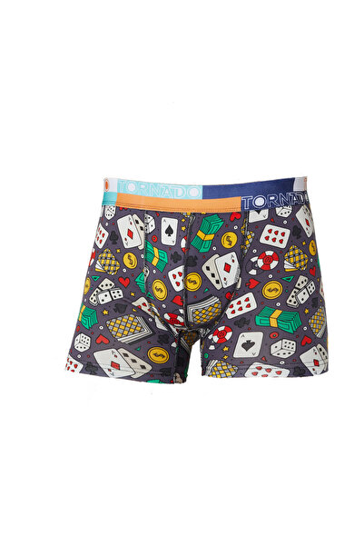 lux tornado Erkek Boxer Karışık Desenli 6'lı Paket