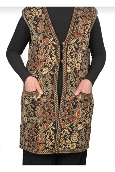 Anatolian KİLİM PATTERN LONG VEST