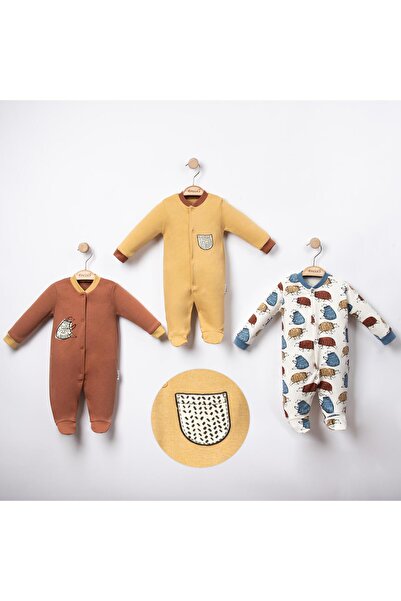 Necix's California Erkek  Bebek Tulum 3'lü Set