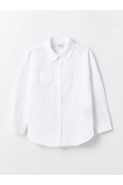 LC Waikiki Cămașă pentru fetiță LCW Kids K-Pop brodat