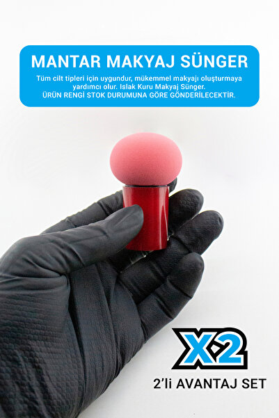 Nera Classy Mantar Kafa Makyaj Sünger - Islak Kuru Makyaj Sünger