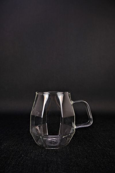 Digithome Borosilicate Thin Glass Mug Heat Resistant Cup 350 ml - 04172 C1-1-154