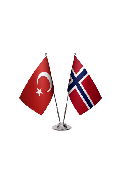 Asyabayrak Norveç İkili Masa Bayrağı
