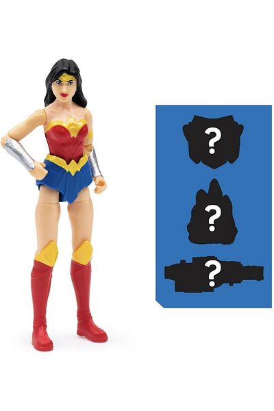 Batman & Superman لعبة وندر وومان الصغيرة مقاس 10 سم من دي سي كوميكس، مجسم ماتيل مارفل سبين ماستر مرخصة 11 مفصل صغير