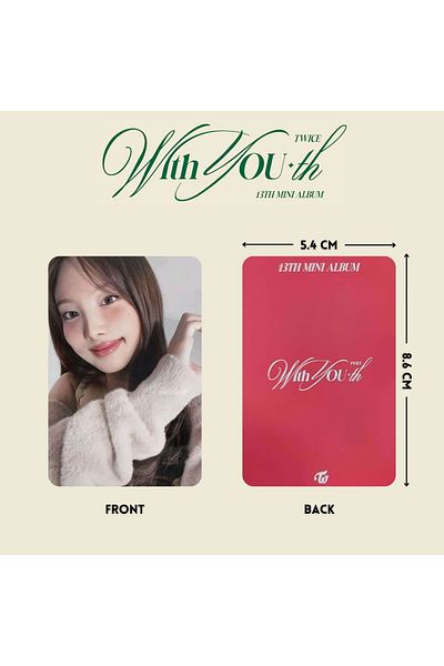 Kpop Dünyasi TWICE '' With You th '' POB 1 PC Set