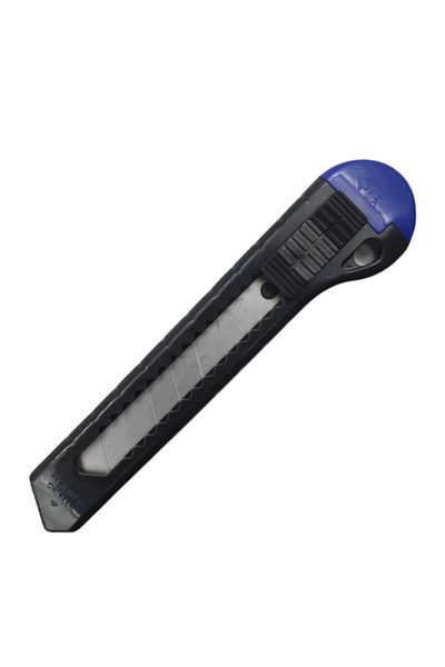 MİLES Miles Wide Utility Knife 18 mm Plastic Body Blue Manual Lock PN1801