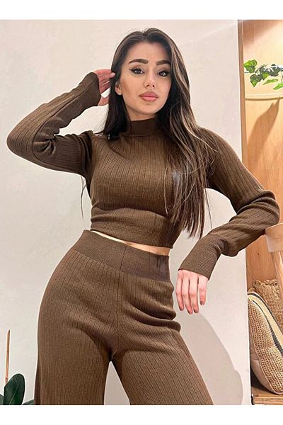 Lustrin المرأة الصياد شبكة المحاصيل البلوز السراويل التريكو أسفل-الجزء العلوي دعوى
