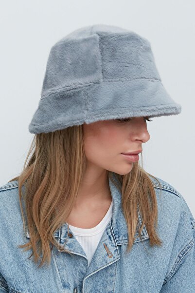 C&City Plush Bucket Hat 8007 Gray
