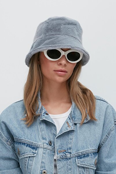 C&City Plush Bucket Hat 8007 Gray
