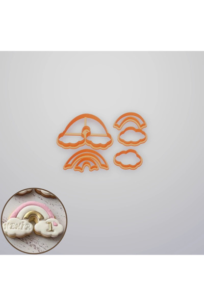 cookiecutter Gökkuşağı 1 Kurabiye Kalıbı