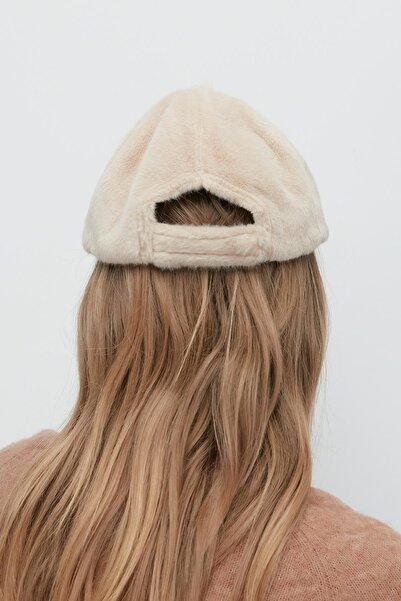 C&City Plyšová čepice 8008 béžová