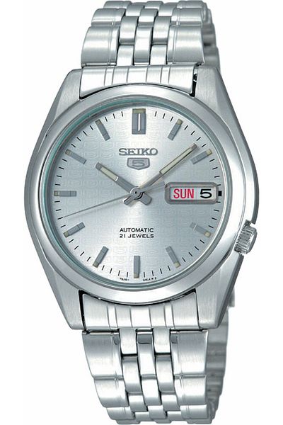 Seiko ساعة يد رجالية Seiko 5 SNK355K1S بتصميم فيونكة