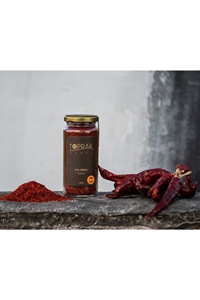 Toprak Doğal Pul Biber 100 G K. Maraş Biberi - Ipek Pul Biber - Maraş I?pek Pul Biber - Katkısız Pul Biber