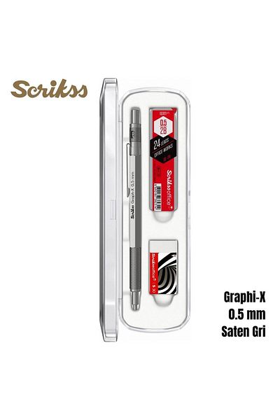 Scrikss Graph-X T00Sbccgrx240A Set of 3 - Gray Pen