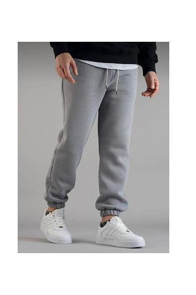 NO 601 Nardogrey ψηλόμεσο χοντρό φλις εσωτερικά Jogger Sweatpants 3 κλωστών