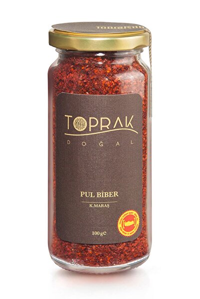 Toprak Doğal Pul Biber 100 G K. Maraş Biberi - Ipek Pul Biber - Maraş I?pek P...