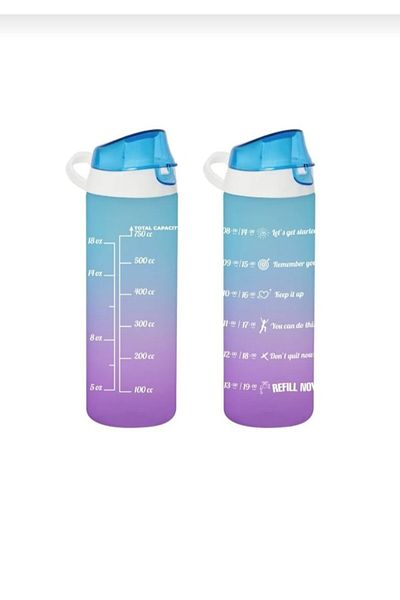 Leva House Double Color Water Bottle-Juicer 750 Ml