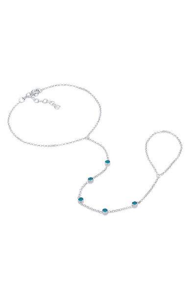 ELLI Armband Armband Hand Chain Handkette Armband 925 Silver Vergoldet
