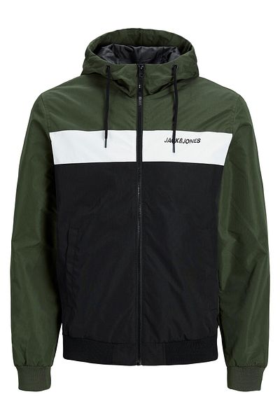 Jack & Jones Jacke Leichte Bomberjacke JJERUSH HOOD BOMBER