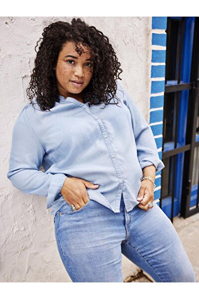 Only Carmakoma Jeanshemd Curvy- Hemd