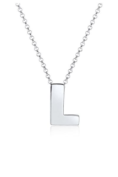 ELLI Halskette Buchstabe L First Trend Minimal 925 Silber