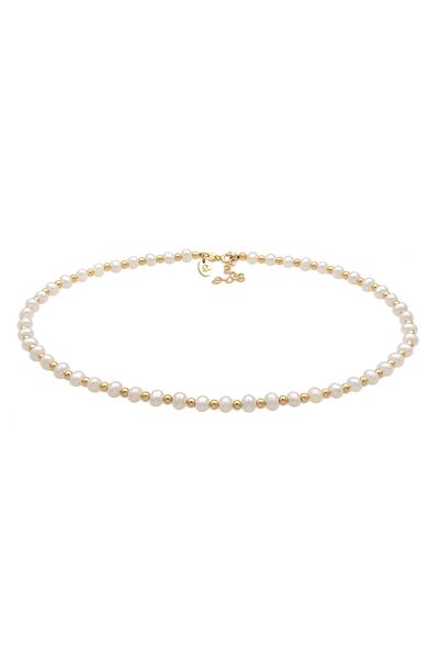 ELLI Halskette Collier Kugel Süßwasserzuchtperle 925 Silber