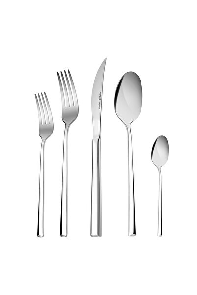 Karaca Tivoli 60-teiliges Besteck-Set, für 12 Personen, 18/10 Edelstahl Besteck-Set