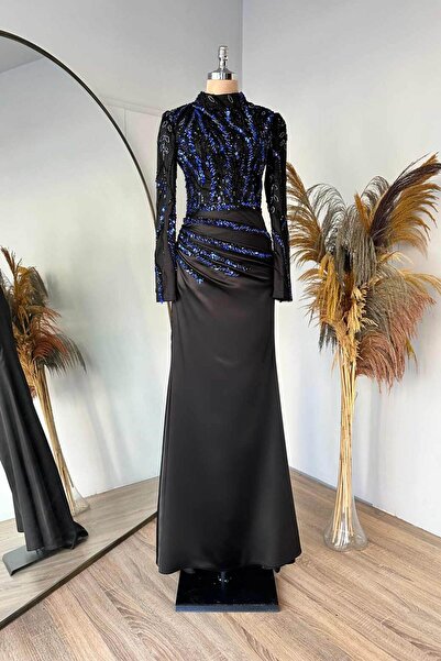 Halezademoda فستان سهرة من الساتان فانيسا