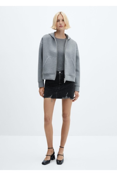 MANGO Woman DENIM MINI SKIRT