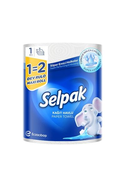 Selpak 6 Paper towels - 2 Rolls and 1 in 1