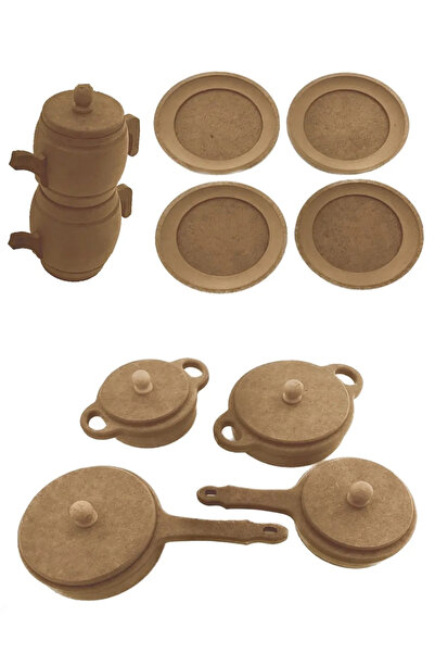 Hedef Buzdolaplı Ahşap Oyuncak Mutfak