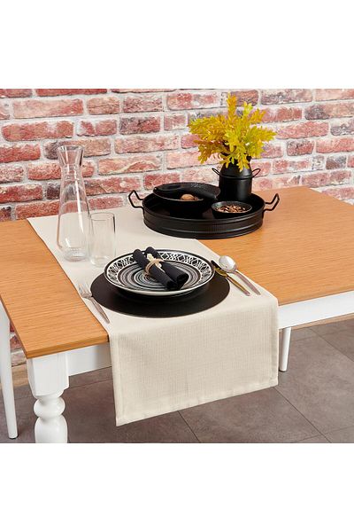 Denizli Concept Stone Color Olympos Table Runner - 40X150 cm - Modern Runner Model