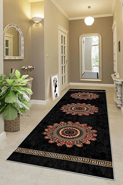 on the clouds Osmanlı Motif Etnik Çerçeveli Dijital Baskı Yıkanabilir Kaymaz ...