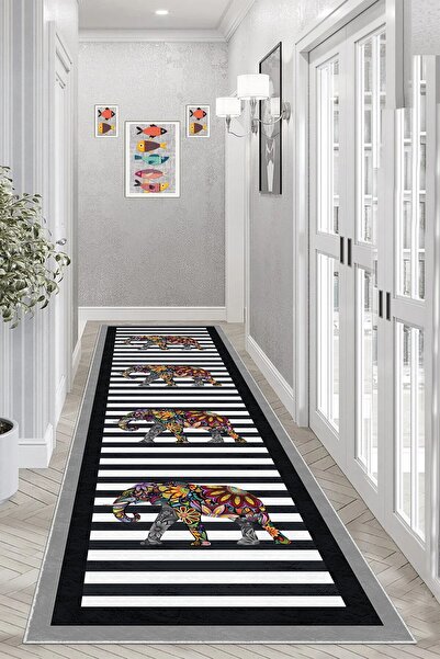 on the clouds Fil Desenli Etnik Dijital Baskı Yıkanabilir Modern Salon Filli ...