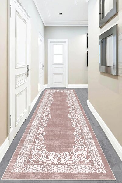 Pelangi Osmanlı Motifler Çerçeve Desenli Dijital Baskı Yıkanabilir Kaymaz Tab...