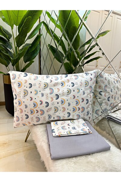 micoton MICOTON 100% COTTON SINGLE PERSON RUBBER-FREE SHEET AND PILLOW CASE SET