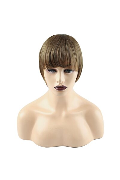 Mina Peruk Fiber Sentetik Perçem - Kumral