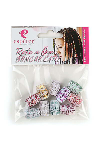 Mina Peruk Set de mărgele unisex pentru rasta și împletitură - OB16