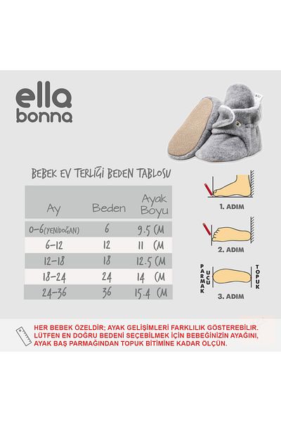 Ella Bonna Unisex Baby and Child Slippers - Non-Slip Base, Basic 3-Piece Economic Pack (Beige-Powder-Gray)