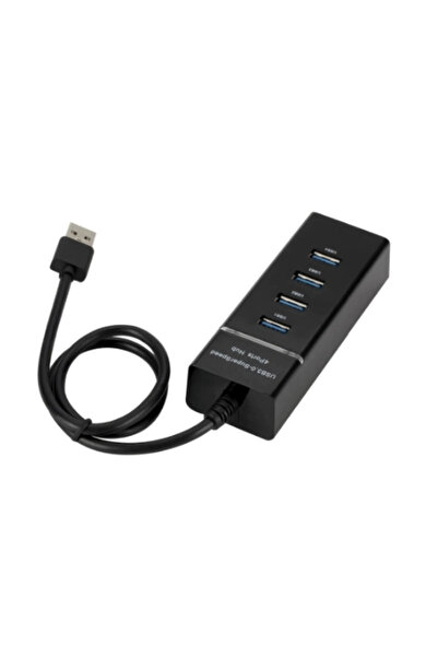 ecocenter Siyah Usb Çoklayıcı 4 Port | 3.0 | 30cm , Siyah 4 Girişli Port Hub Çoklayıcı, Usb Çoklayıcı
