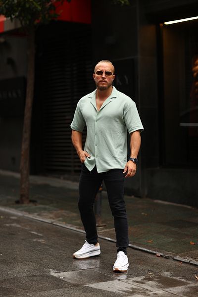 Thebulut Ανδρικό πουκάμισο oversize με σχέδιο