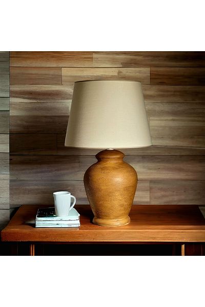 Qdec Vintage Ceramic Lampshade Rustic Cashmere - Beige