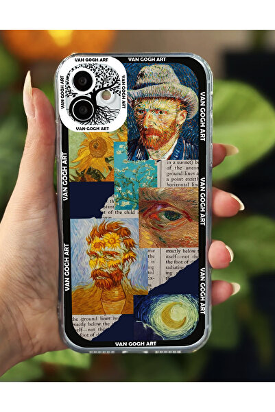 Powerfox iPhone 11 Uyumlu (Köşeli 12 Görünümlü) Şeffaf Baskılı Kamera Korumal...