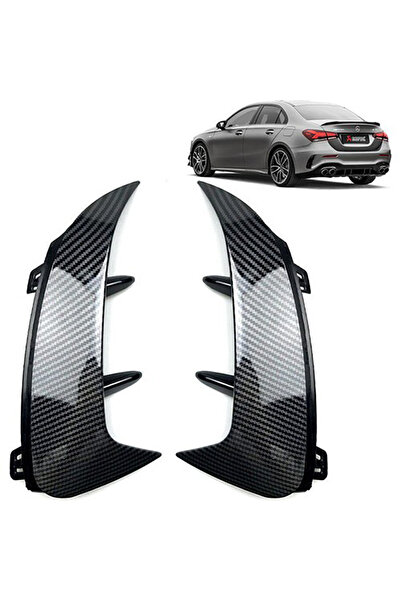 OEM Mercedes A Serisi W177 2019+ Sedan Uyumlu Karbon Arka Tampon Bıçakları - ...