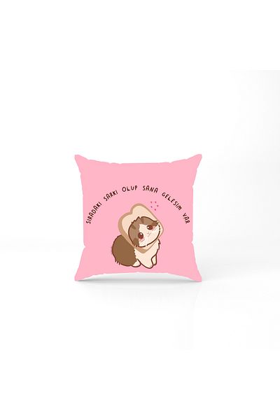 by ballı biocotton Gift Tiny Throw Pillow Pillow 28x28 Have a Hang in the Row and I Have to Come to You Digital Print