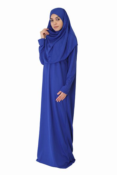 ZEHRANAZ NAMAZ ELBİSESİ Prayer Dress DARK BLUE ZIPPERLESS MODEL
